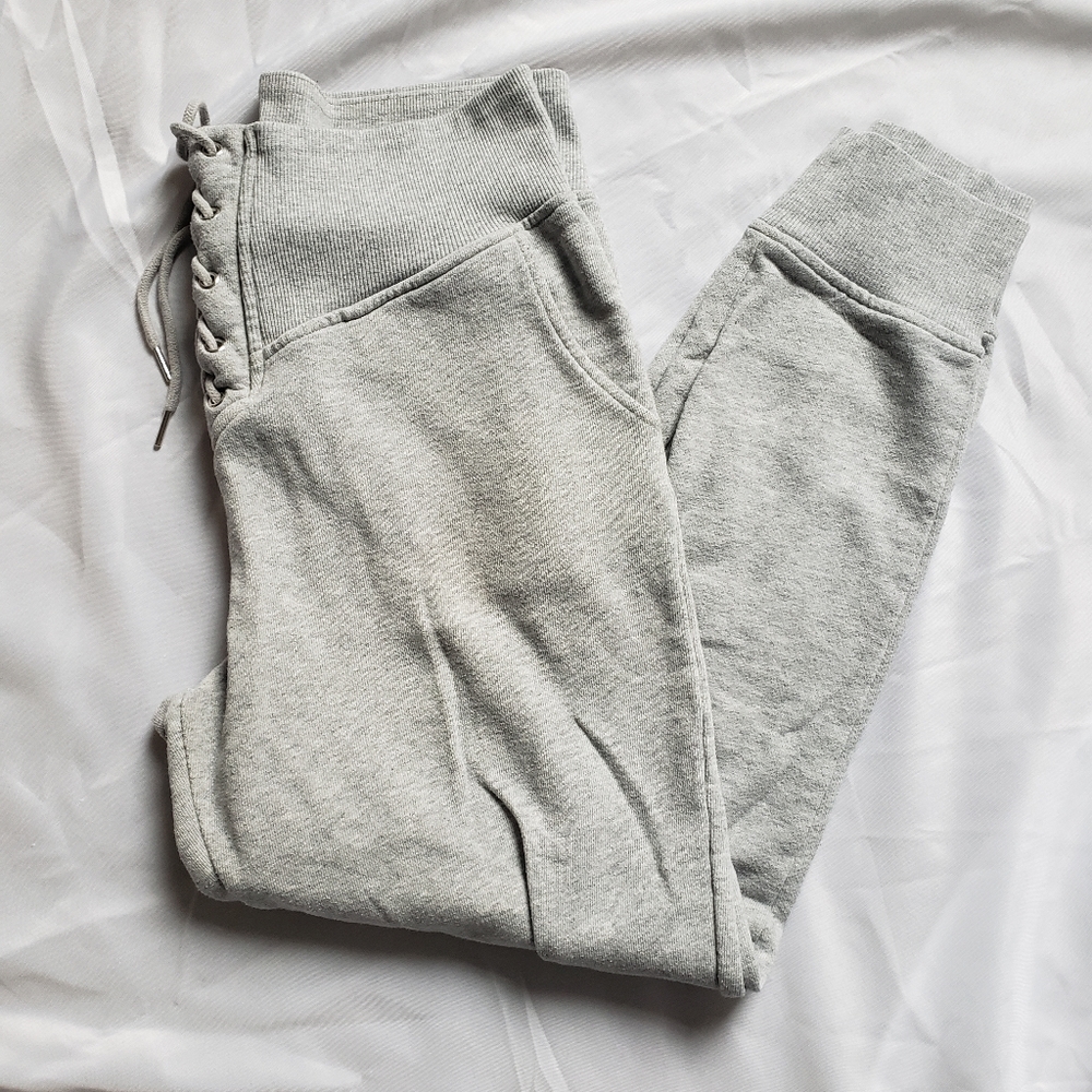 Forever 21 grey high rise sweatpants